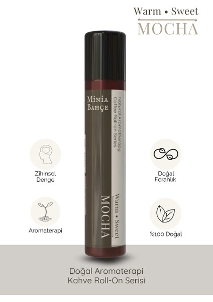 Mocha – Depth & Confidence Blend | %100 Doğal Aromaterapi Roll-On, 10 ml