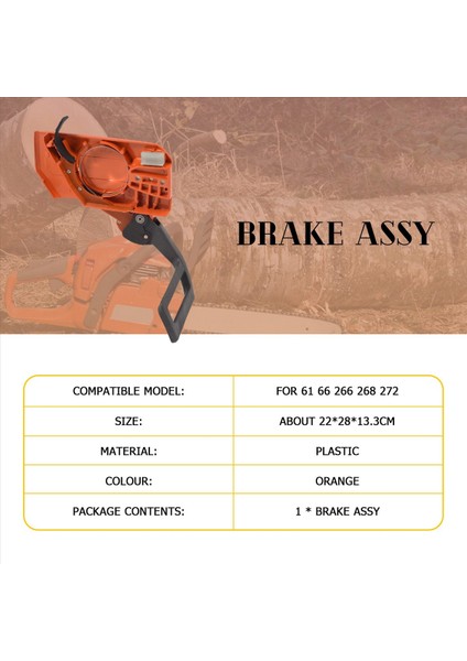 Zincir Debriyaj Yan Kapak Fren Assy 4 Husqvarnas 61 66 266 268 272 Montaj (Yurt Dışından) modelleri