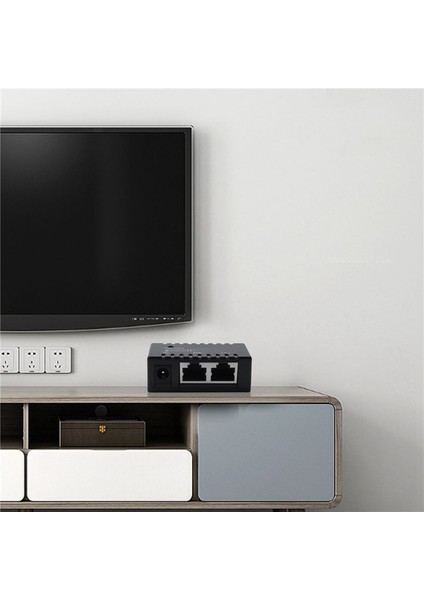 3x Poe Splitter Poe Enjektör RJ45 Dc 5 5mm x 2 1mm Giriş Ip Ağ Kamerası (Siyah) Için Pasif Poe Adaptör Bağlayıcısı (Yurt Dışından) modelleri