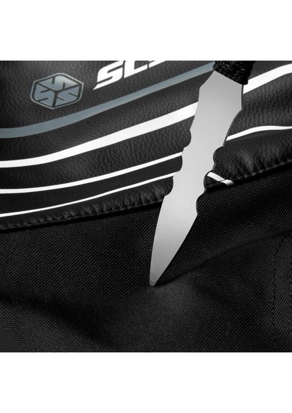 JK153 Siyah Deri 4 Mevsim Motosiklet Montu