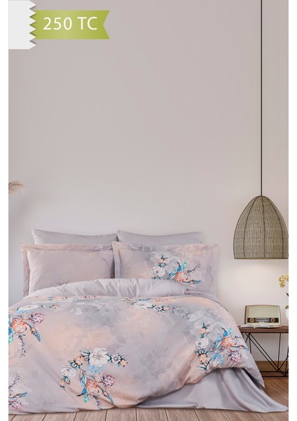 250 Tc Bambu Karışımlı Pamuk Saten Nevresim Takımı – Family Size - Sorisso