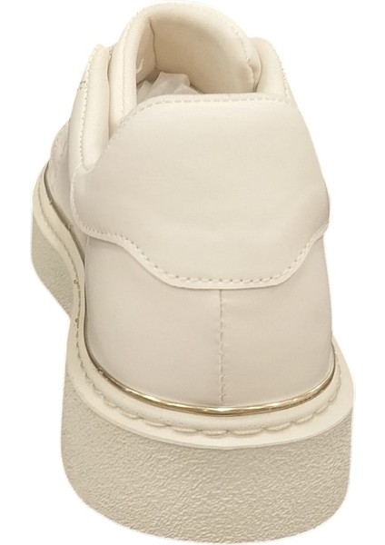 9891614Z Kadın Kalın Tabanlı Altın Detaylı Günlük Sneaker Ayakkabı fırsatları