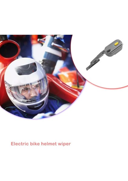 Motosiklet Kask Vizör Silici Üniversal Su Geçirmez Kask Ön Cam Silecek Şarj Edilebilr 800 Mah modelleri