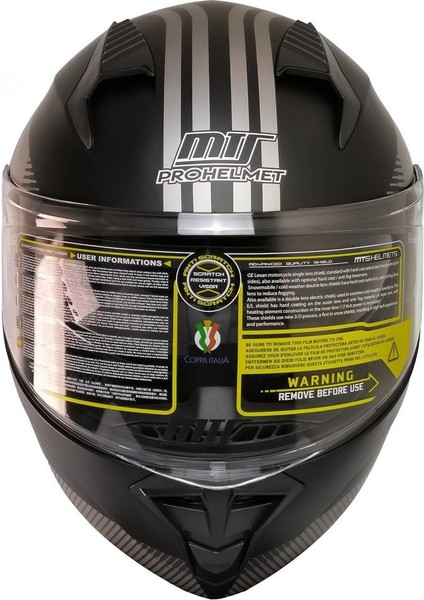 Motosiklet Çene Açılır Kask Güneş Vizörlü Ece 22.06 Sertifikalı New Motor Kaskı V2 WX20 Grey