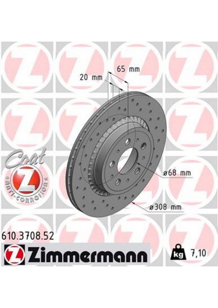 Mtxdpn Arka Fren Aynasi Volvo XC90 2.5T-3.2AWD-D3-D5-T6 2002 2012 17 Jant 308X20X5DLXHAVALI Delikli -986479320-DF4338