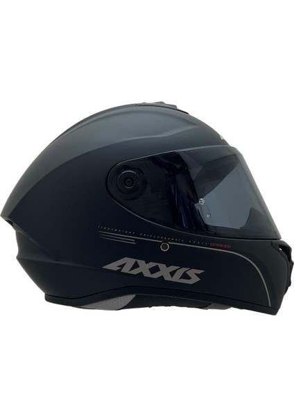 Draken S Solid Mat Siyah Desenli Motosiklet Kaskı Çift Vizörlü modelleri