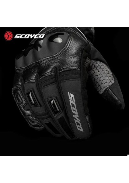 Motosiklet Eldiven Deri ve Cordura Reflektörlü Su Geçirmez Özel Iç Mebran Dirençli Motor Eldiveni modelleri