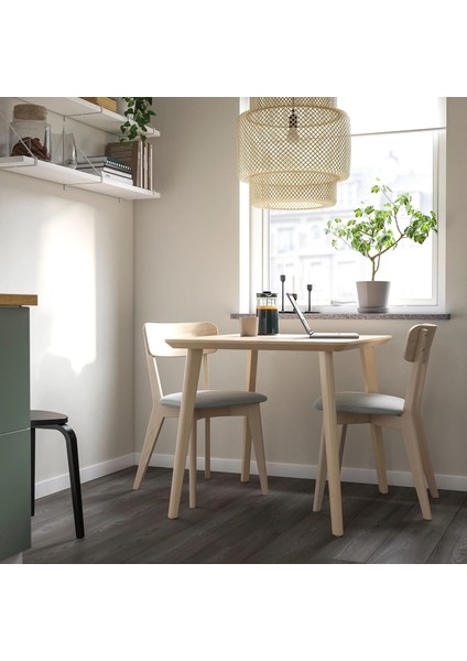 Lısabo Mutfak Masası Dişbudak Kaplama 88 x 78 cm 2 Kişilik modelleri