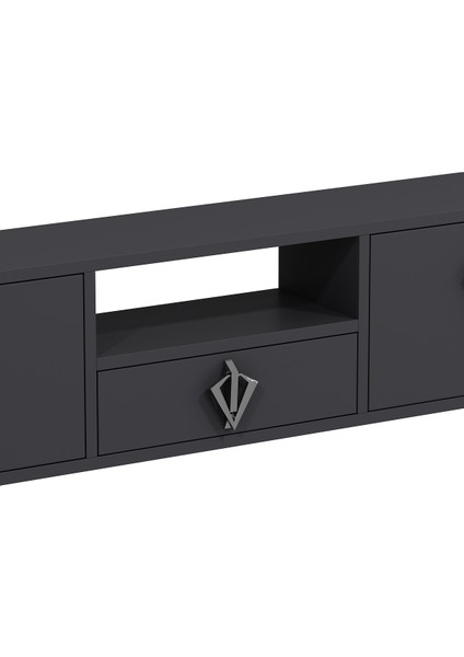 1316DROPCT-32 Duvara Montaj Tv Sehpası Antrasit-Gümüş indirimleri