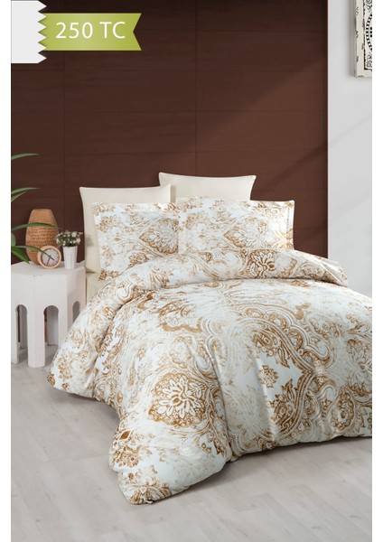 250 Tc Bambu Karışımlı Pamuk Saten Nevresim Takımı – Family Size - Sante