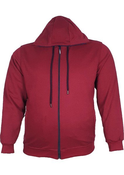 Büyük Beden Kapüşonlu Fermuarlı Kışlık Sweatshirt modelleri