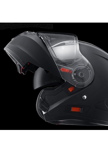 Motosiklet Çene Açılır Kask Güneş Vizörlü Ce Motor Kaskı Mat Black Edition fırsatları