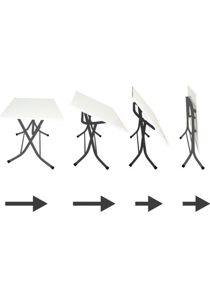 Klasik Katlanır Masa (Werzalit Veya Wermodin Tabla Oval 94X146) - Afyon Mermer fiyatları