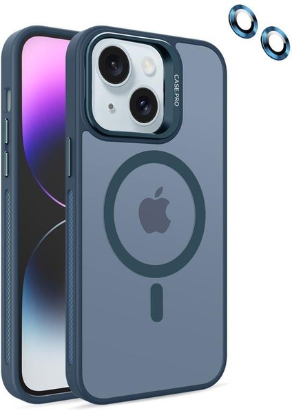 iPhone 14 Kılıf Armor Seri Magsafe Uyumlu Stand Özellikli Kamera Lensli Kapak