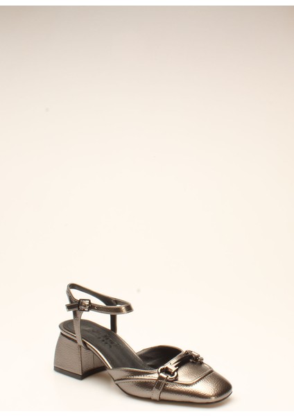 Idil Platin Kırışık Rugan Kadın Topuklu modelleri