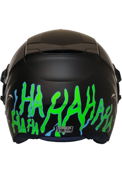 Motosiklet Yarım Kask Double Güneş Vizörlü Sertifikalı Abs Material Xblack fiyatları