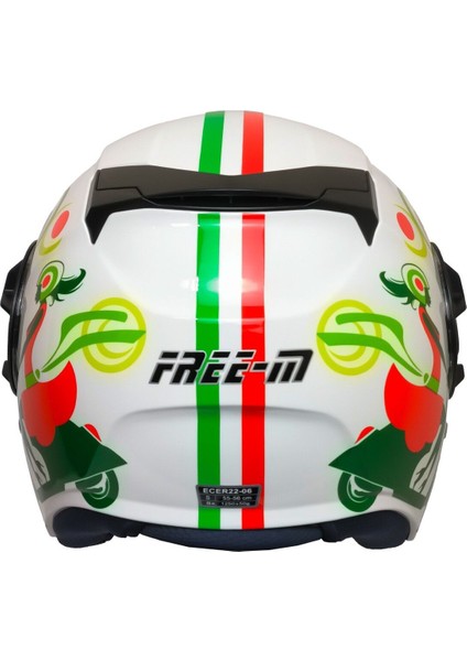 Motosiklet Kadın Yarım Kask Double Güneş Vizörlü Sertifikalı Abs Material Spring fiyatları