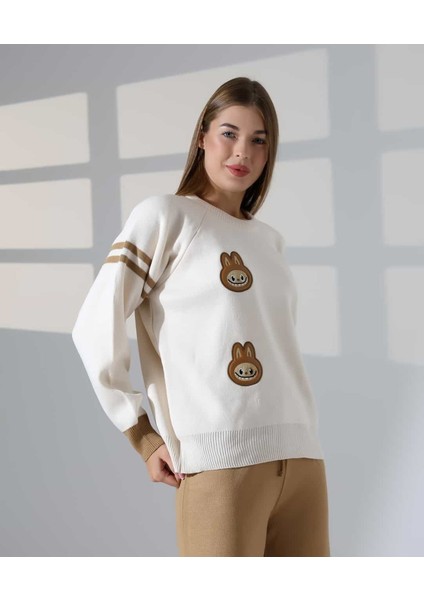 Sevimli Desenli Oversize Triko Takım fiyatları