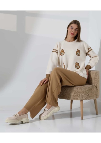 Sevimli Desenli Oversize Triko Takım fırsatları