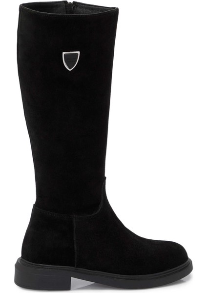 Siyah Hakiki Süet Deri Kadın Casual Çizme - K24K1CM67745-A01 modelleri