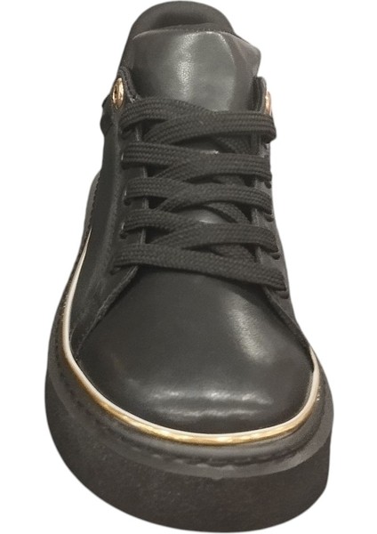9891614Z Kadın Kalın Tabanlı Altın Detaylı Günlük Sneaker Ayakkabı fiyatları