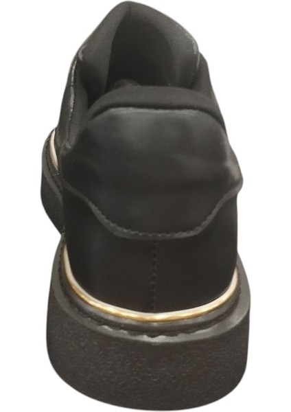 9891614Z Kadın Kalın Tabanlı Altın Detaylı Günlük Sneaker Ayakkabı modelleri