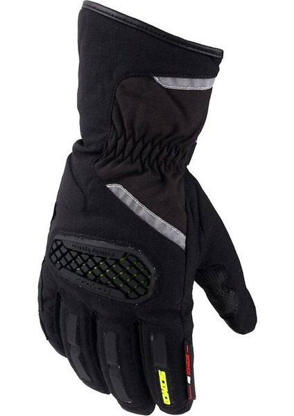 Motosiklet Eldiveni Oxford Kumaş Full Korumalı Kışlık Uzun Eldiven Siyah fiyatları