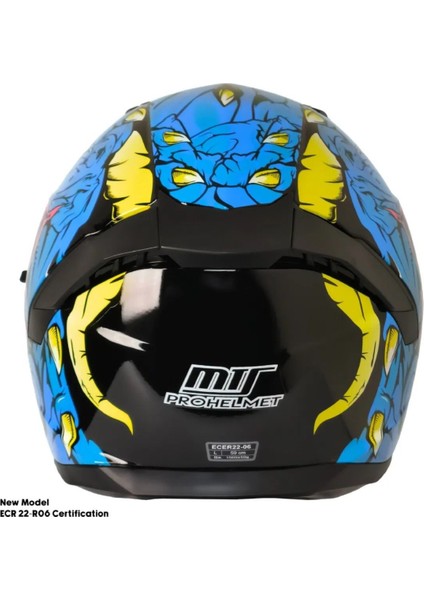 Motosiklet Kask Ece 22.R06 Güneş Vizörlü Full Face Motor Kaskı Kraken fiyatları