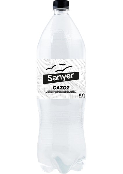 Gazoz Karışık Meyveli Şekerli 1000 ml x 12 Adet