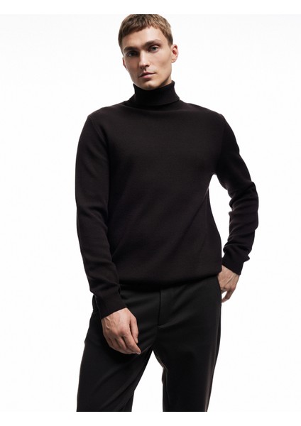 Uzun Kollu Basic Boğazlı Triko Kazak fiyatları