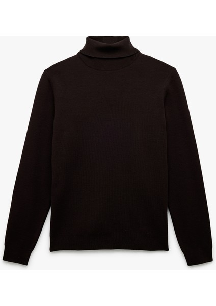 Uzun Kollu Basic Boğazlı Triko Kazak modelleri