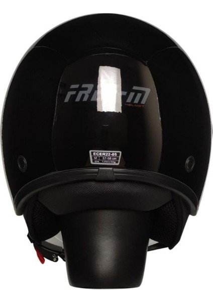 Motosiklet Yarım Kask Camlı Ce Onaylı Güneş Vizörlü Motor Kaskı Black fiyatları