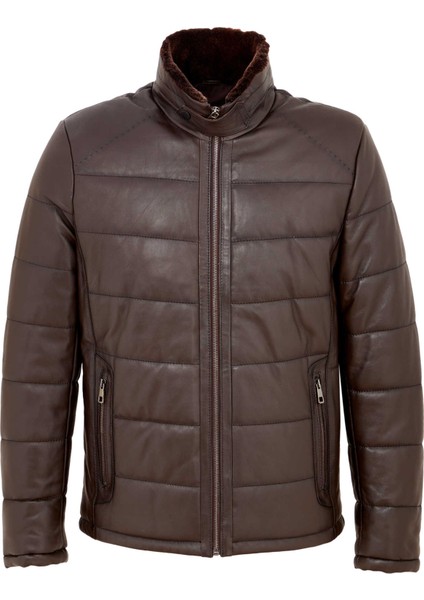 Kahve Hakiki Deri Erkek Hakiki Deri Mont - E23BDM310466-Q3I indirimleri