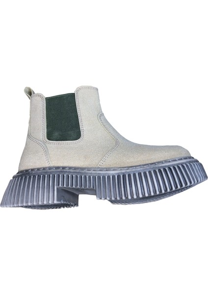 1087 Filet Unisex Erkek ve Kız Çocuk Bot Bej Süet Yanı Lastikli ve Fermuarlı Anatomik indirimleri