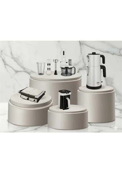 Mutfak Seti / Elektrikli Çeyiz Seti 4lü Avantaj Premium Paket Pearl White
