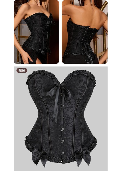 Vücut Şekillendirici Balık Kemiği Bel Korsesi Saray Tipi Korse (Yurt Dışından)