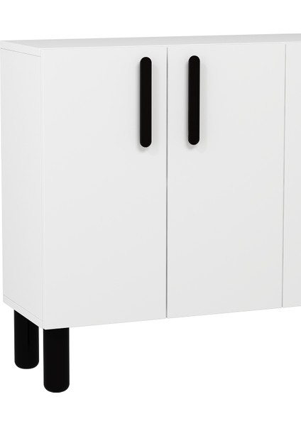 8192KM-128DD Konsol,kahve Köşesi,ayakkabılık,ofis Evrak Dolabı,mutfak Kiler Dolabı,tv Ünitesi-Beyaz-Siyah modelleri