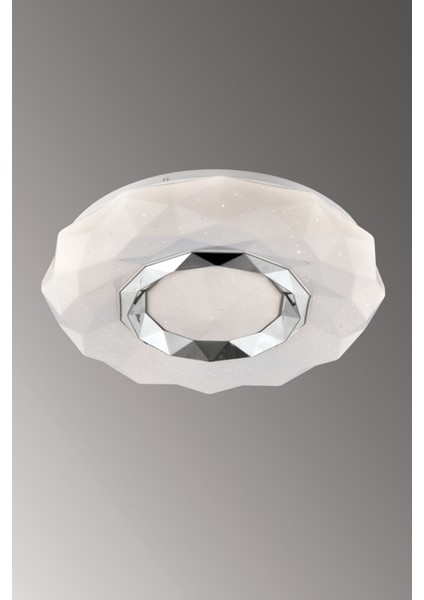 Mekik 40 cm LED Plafonyer Avize 3 Renk Işık Modlu (Beyaz / Sarı / Gün Işığı)