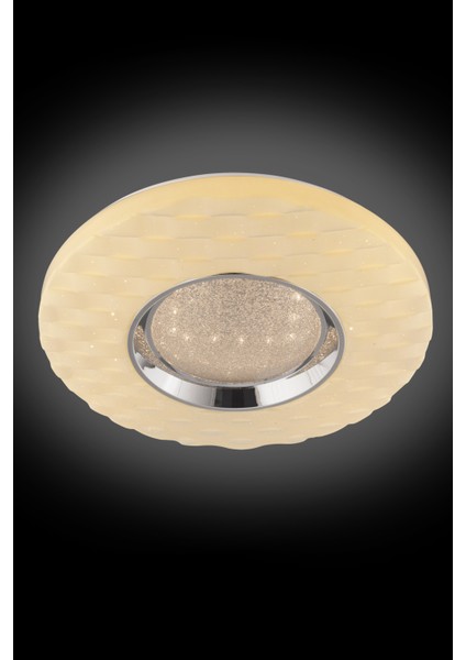 Bagel 50 cm LED Plafonyer Avize 3 Renk Işık Modlu (Beyaz / Sarı / Gün Işığı) modelleri