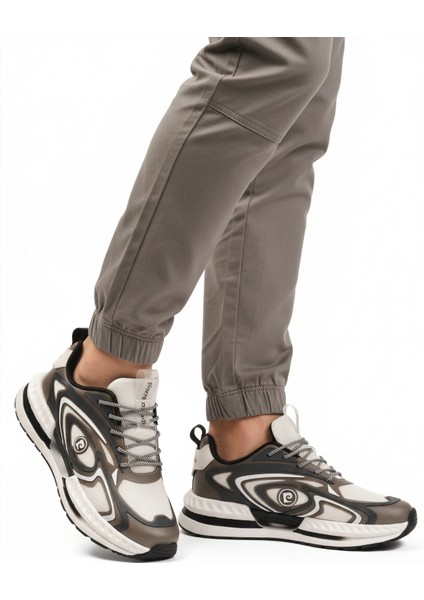 Beyaz Bağcıklı Erkek Spor Ayakkabı