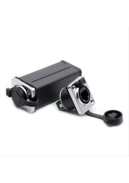 Su Geçirmez RJ45 8P8C Ethernet Konnektörü Kadın - Dişi Jak Ağı Düz Kuplörler Panel Montaj Yuvaları Adaptörü (C) (Yurt Dışından) indirimleri