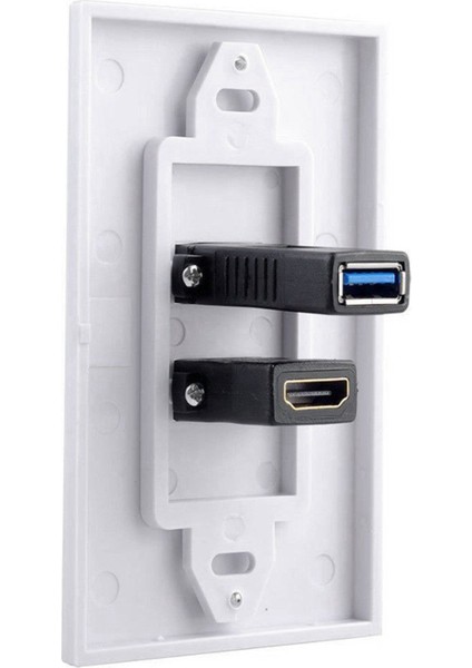 5x 2port Hdmı+Usb 3 0 Dişi Duvar Yüz Plakası Paneli Çıkış Soketi Genişletici Beyaz (Yurt Dışından) indirimleri