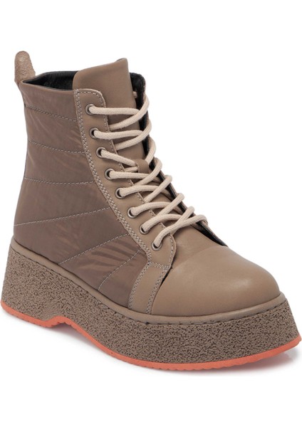 Vizon Hakiki Deri-Tekstil Kadın Casual Bot - K24K1BT67547-U3X