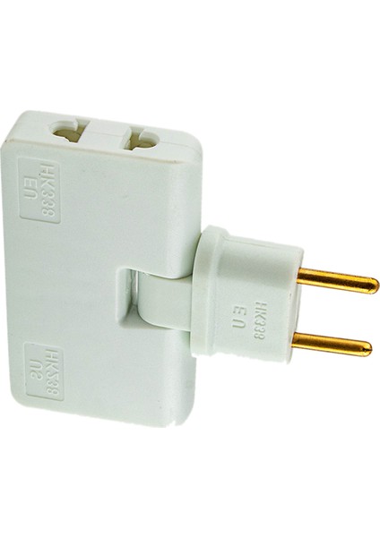 Ab Döndürme Dönüştürücü 3&#39 Ü 1 Rotatable Outlet Extender 180 Derece Uzatma Fiş Multi Fiş Mini Çıkış Adaptörü Beyaz (Yurt Dışından)