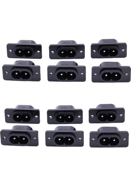 12 x Ac 250V 2 5A IEC320 C7 Soket Lehim Kupa Pimleri Güç Konnektörü (Yurt Dışından)