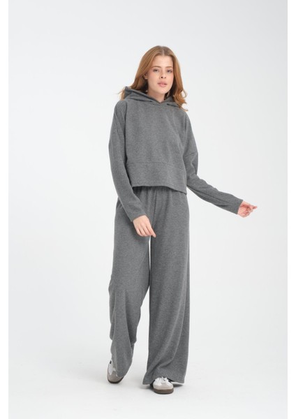 Selanik Kumaşı Wide Leg Kadın Pantolon/eşofman Altı