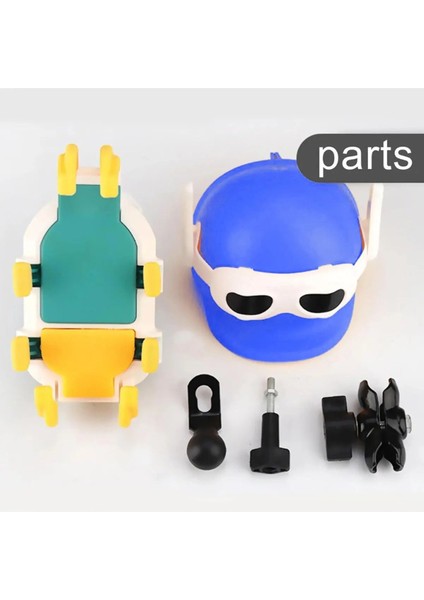 Motosiklet Telefon Tutucu Ayna Bağlantılı Titreşim Modüllü Güneş ve Yağmur Koruma Blue fiyatları