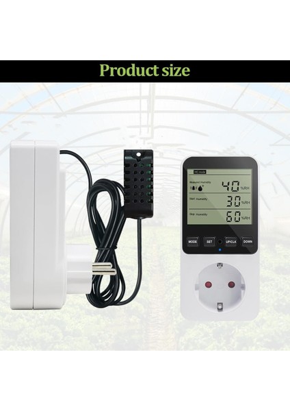 Nem Kontrolörü Sıcaklık Kontrolörü Soketi 230 V Sıcaklık Anahtarı Soket Termostat Anahtarı Ab Fişi (Yurt Dışından) modelleri