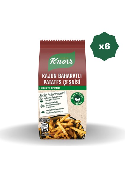 Kajun Patates Çeşnisi 60 gr - (6 Adet)