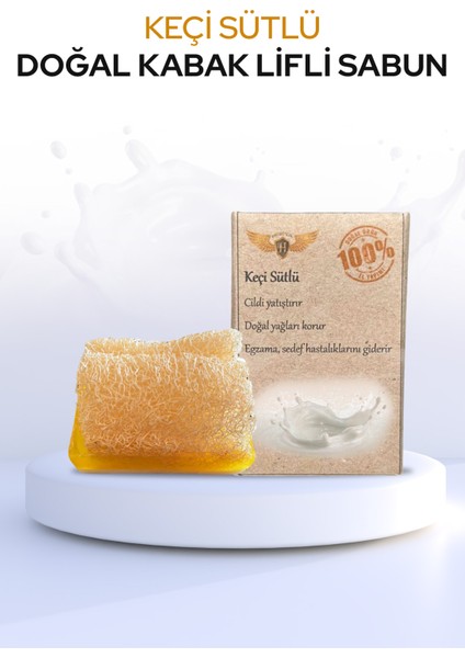 El Yapımı Kabak Lifli Doğal Keçi Sütlü Güzellik Sabunu